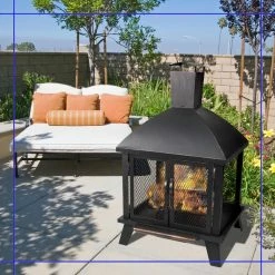 World Market Spruce Rubbed Bronze Steel Fire Pit House 10 World Market Spruce Rubbed Bronze Steel Fire Pit House -Outdoor Elegant Store unnamed file 3082