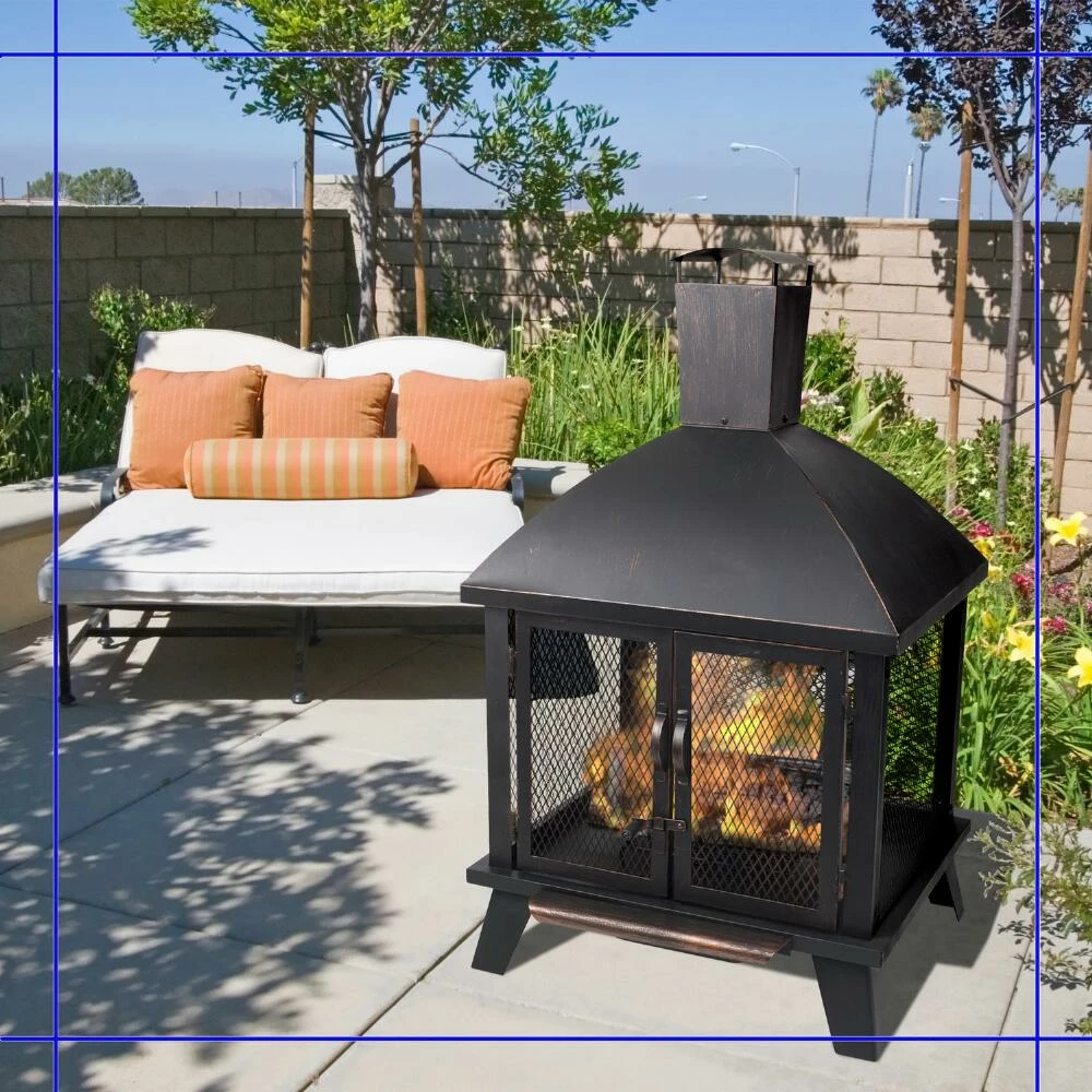World Market Spruce Rubbed Bronze Steel Fire Pit House 4 World Market Spruce Rubbed Bronze Steel Fire Pit House - Image 2