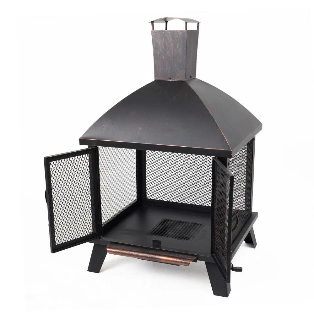 World Market Spruce Rubbed Bronze Steel Fire Pit House 5 World Market Spruce Rubbed Bronze Steel Fire Pit House - Image 3