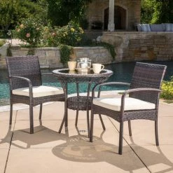 World Market Miriam Brown All Weather Wicker 3 Piece Outdoor Bistro Set -Outdoor Elegant Store unnamed file 3093