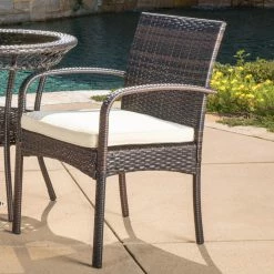 World Market Miriam Brown All Weather Wicker 3 Piece Outdoor Bistro Set -Outdoor Elegant Store unnamed file 3094