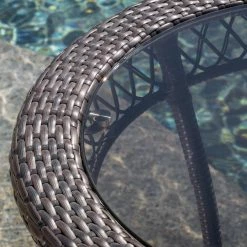 World Market Miriam Brown All Weather Wicker 3 Piece Outdoor Bistro Set -Outdoor Elegant Store unnamed file 3095