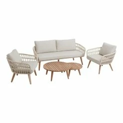 World Market Nevis Round Acacia Outdoor Nesting Coffee Tables 2 Piece Set -Outdoor Elegant Store unnamed file 310