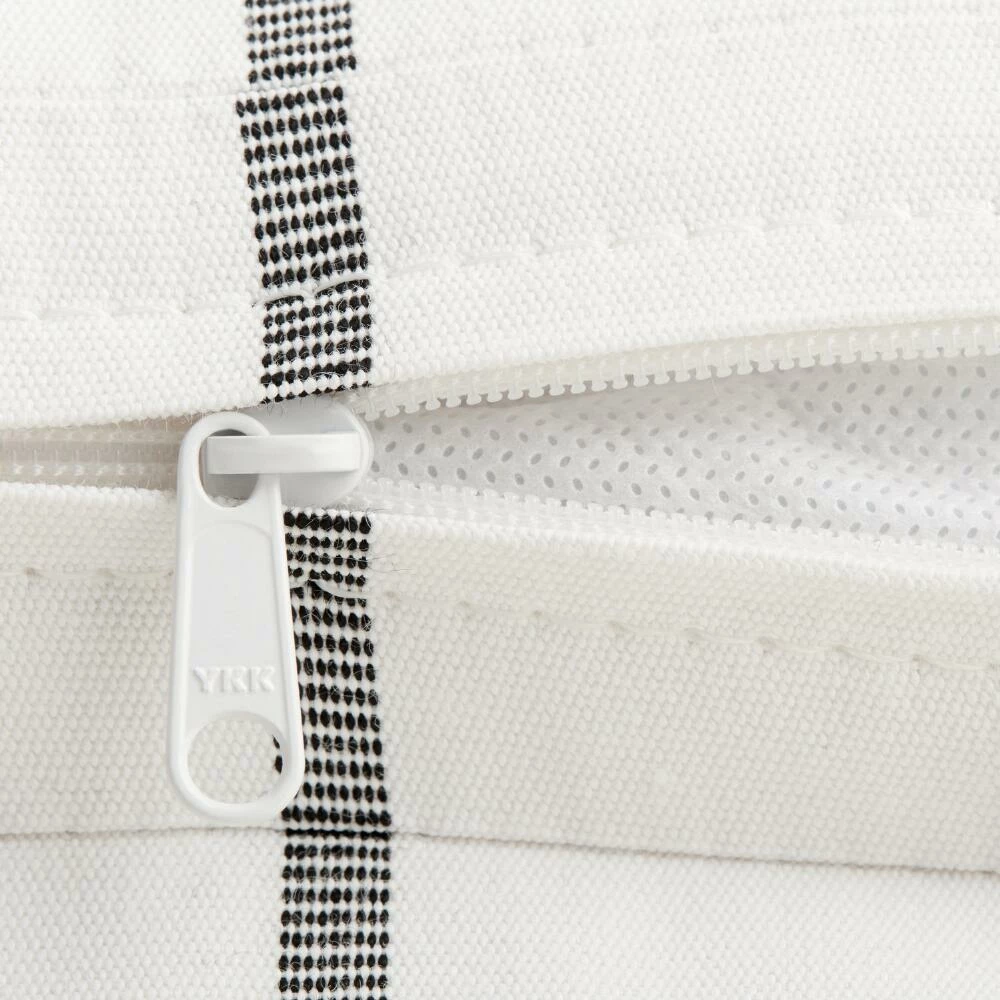 World Market Sunbrella Linen Stripe Gusseted Outdoor Chair Cushion 5 World Market Sunbrella Linen Stripe Gusseted Outdoor Chair Cushion - Image 3