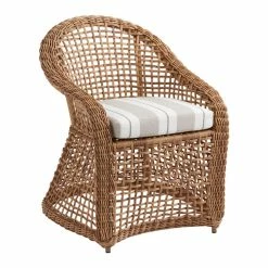 World Market Sunbrella Linen Stripe Gusseted Outdoor Chair Cushion 9 World Market Sunbrella Linen Stripe Gusseted Outdoor Chair Cushion -Outdoor Elegant Store unnamed file 3108