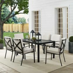World Market Araceli Oil Rubbed Bronze 7 Piece Outdoor Dining Set -Outdoor Elegant Store unnamed file 3141
