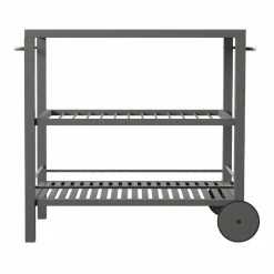 World Market Danville Graywash Acacia Wood and Metal Outdoor Bar Cart -Outdoor Elegant Store unnamed file 3157