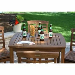 World Market Oreton Square Eucalyptus Wood Outdoor Pub Dining Table -Outdoor Elegant Store unnamed file 3196