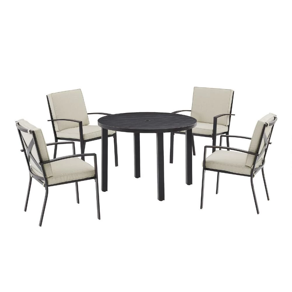 World Market Araceli Round Oil Rubbed Bronze 5 Piece Outdoor Dining Set 3 World Market Araceli Round Oil Rubbed Bronze 5 Piece Outdoor Dining Set