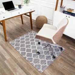 World Market Gray And Beige Trellis Office Chair Mat -Outdoor Elegant Store unnamed file 3227