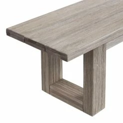 World Market Marciana Graywashed Eucalyptus Outdoor Dining Bench -Outdoor Elegant Store unnamed file 324
