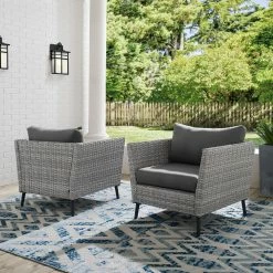 World Market Malique Gray All Weather Wicker Outdoor Armchair Set of 2 -Outdoor Elegant Store unnamed file 3242