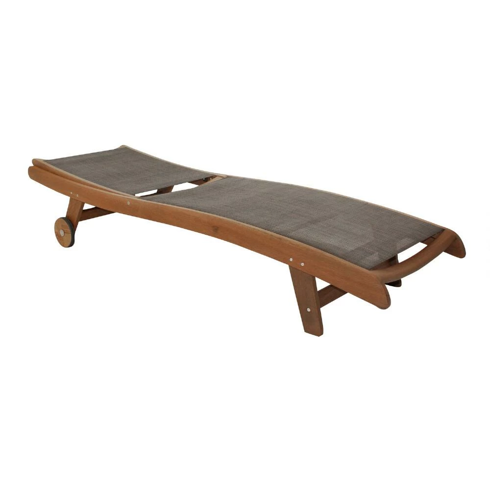 World Market Lanai Dark Brown Eucalyptus Outdoor Chaise Lounge Set Of 2 4 World Market Lanai Dark Brown Eucalyptus Outdoor Chaise Lounge Set Of 2 - Image 2