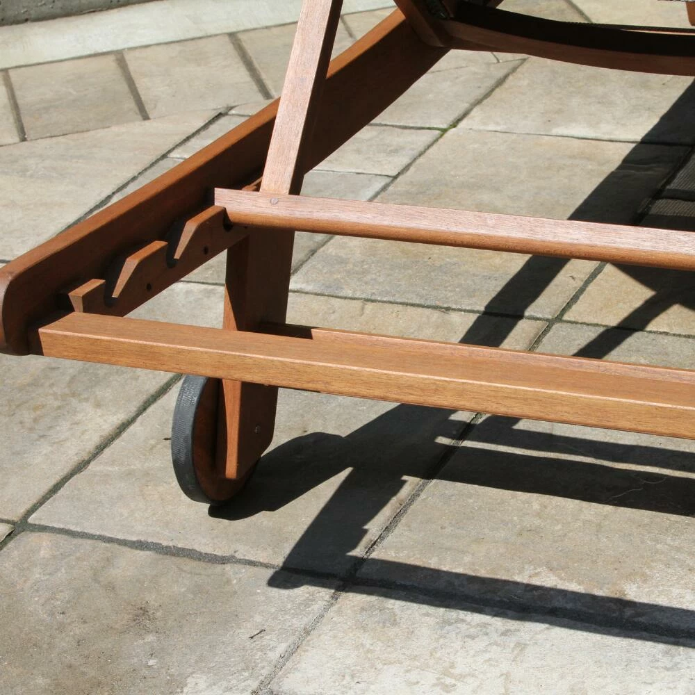 World Market Lanai Dark Brown Eucalyptus Outdoor Chaise Lounge Set Of 2 6 World Market Lanai Dark Brown Eucalyptus Outdoor Chaise Lounge Set Of 2 - Image 4