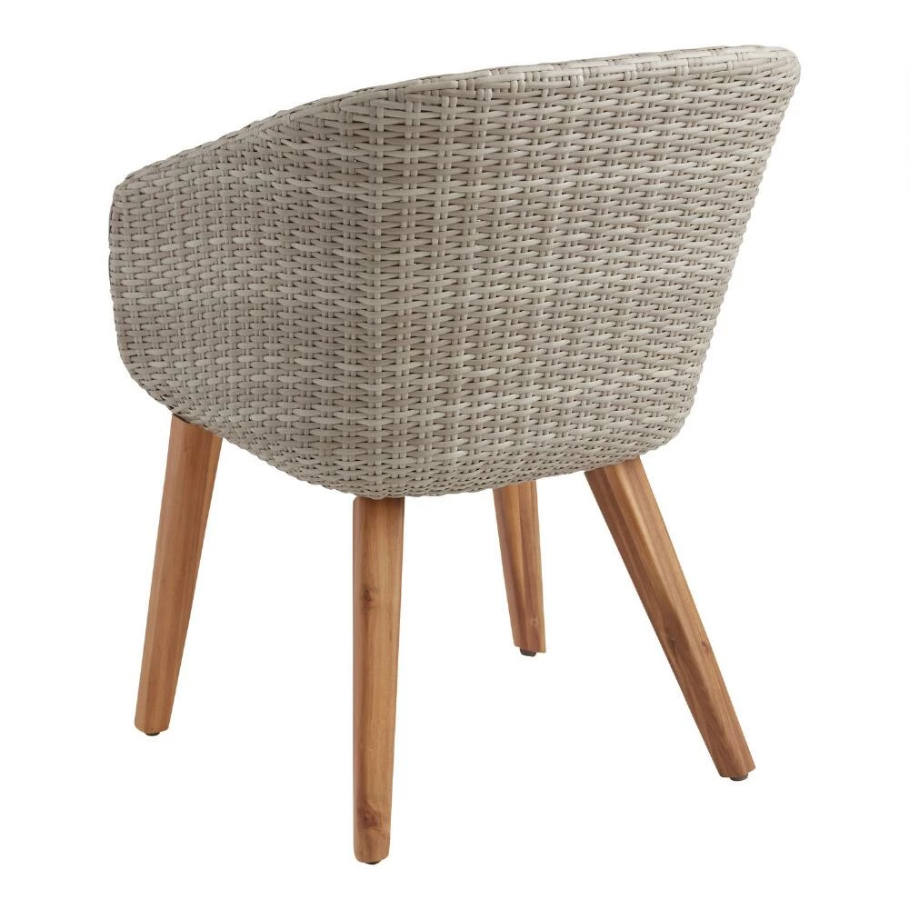 World Market Kendari All Weather Wicker Outdoor Dining Armchair Set of 2 6 World Market Kendari All Weather Wicker Outdoor Dining Armchair Set of 2 - Image 4