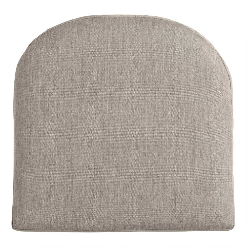World Market Sunbrella Khaki Ash Cast Gusseted Outdoor Chair Cushion 3 World Market Sunbrella Khaki Ash Cast Gusseted Outdoor Chair Cushion