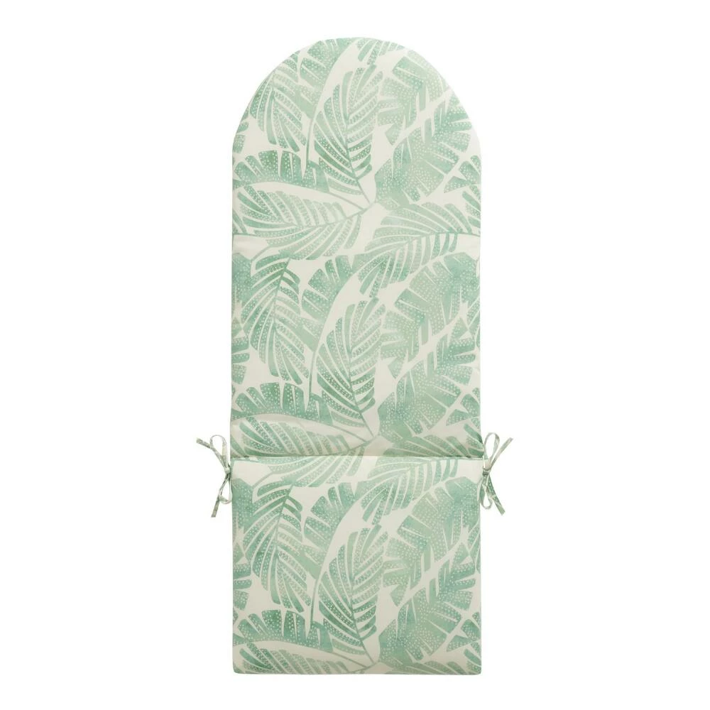 World Market Jakarta Palm Ivory and Green Adirondack Chair Cushion 3 World Market Jakarta Palm Ivory and Green Adirondack Chair Cushion