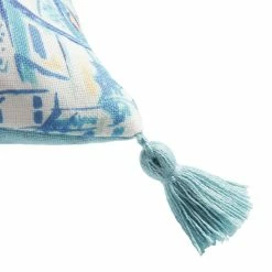 World Market Blue Amalfi Print Indoor Outdoor Lumbar Pillow -Outdoor Elegant Store unnamed file 3330