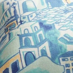 World Market Blue Amalfi Print Indoor Outdoor Lumbar Pillow -Outdoor Elegant Store unnamed file 3331