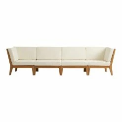 World Market Somers Teak 4 Piece Modular Outdoor Sofa -Outdoor Elegant Store unnamed file 3333