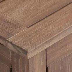 World Market Paulo Square Acacia Wood Outdoor Umbrella Side Table -Outdoor Elegant Store unnamed file 3347