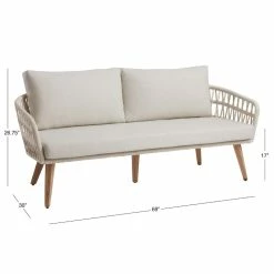 World Market Nevis Antique White Woven Rope Outdoor Loveseat -Outdoor Elegant Store unnamed file 335