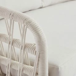 World Market Nevis Antique White Woven Rope Outdoor Loveseat -Outdoor Elegant Store unnamed file 336