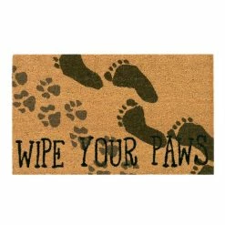 World Market Paw Tracks Coir Doormat