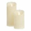 World Market Ivory Flameless Flickering LED Pillar Candle -Outdoor Elegant Store unnamed file 3380