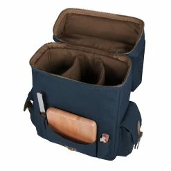 World Market Navy Moreno 3 Bottle Wine Tote Bag -Outdoor Elegant Store unnamed file 3386