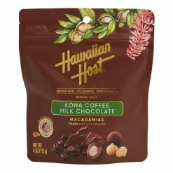 World Market Hawaiian Host Kona Coffee Milk Chocolate Macadamia Nuts