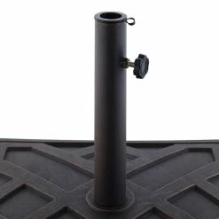 World Market Square Antique Bronze Geometric Patio Umbrella Stand -Outdoor Elegant Store unnamed file 3441