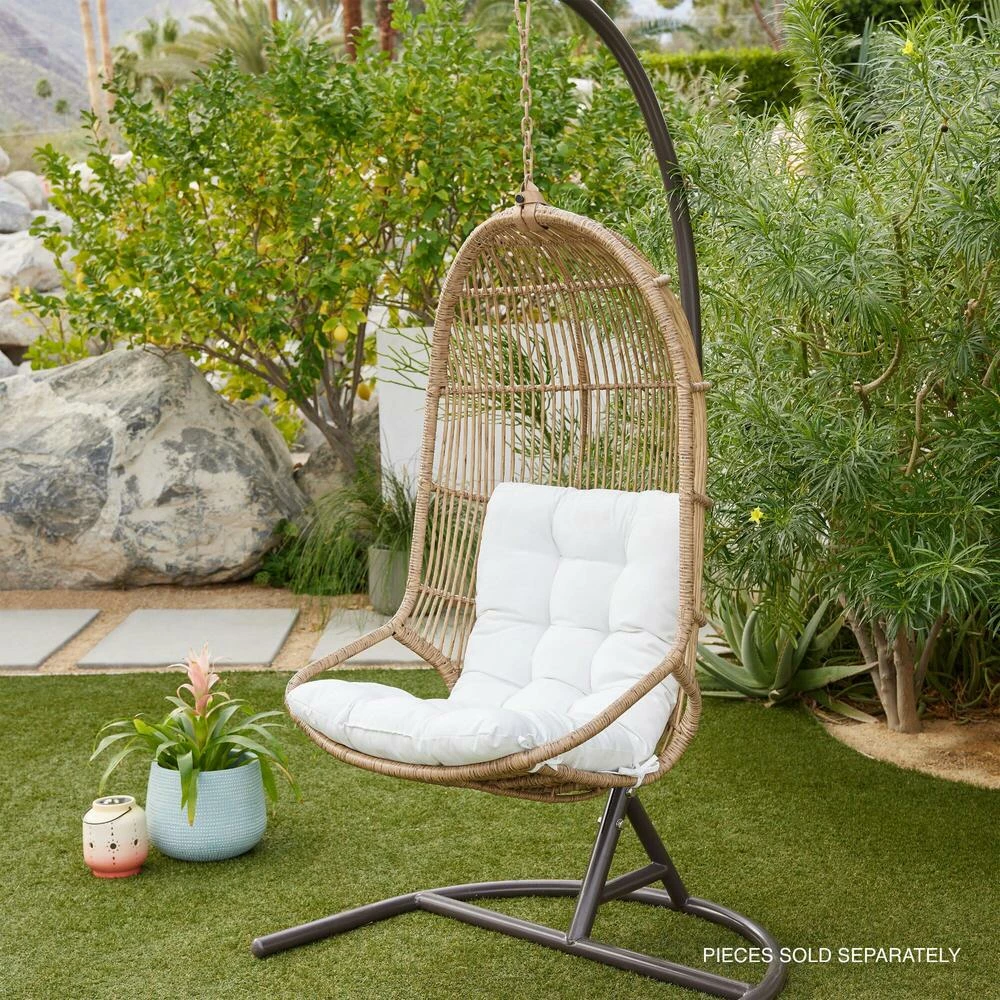 World Market Brown Steel Chillasan Outdoor Hanging Chair Stand 4 World Market Brown Steel Chillasan Outdoor Hanging Chair Stand - Image 2