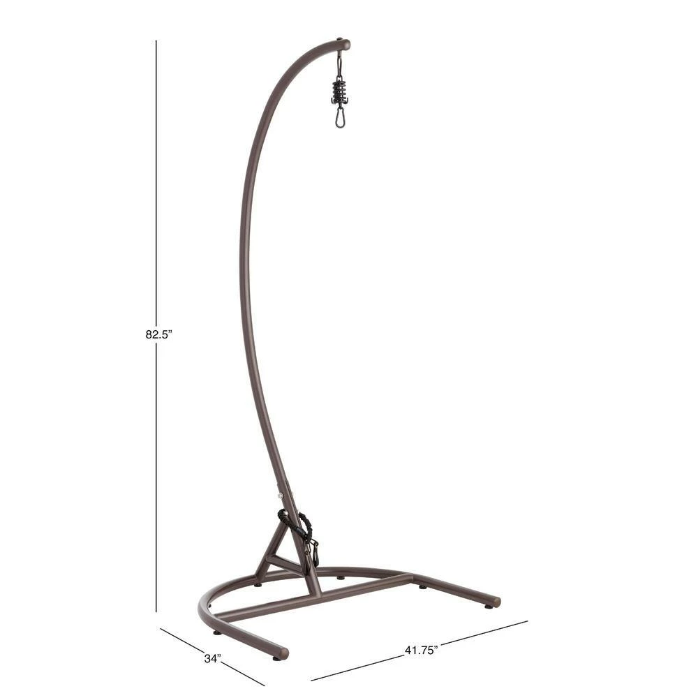 World Market Brown Steel Chillasan Outdoor Hanging Chair Stand 6 World Market Brown Steel Chillasan Outdoor Hanging Chair Stand - Image 4