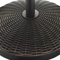 World Market Round Antique Bronze Wicker Weave Patio Umbrella Stand -Outdoor Elegant Store unnamed file 3456