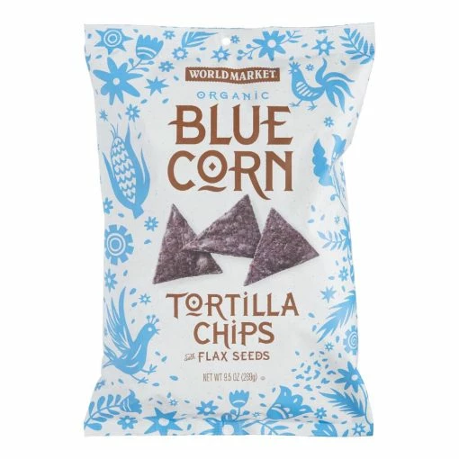 World Market® Blue Corn & Flaxseed Tortilla Chips -Outdoor Elegant Store unnamed file 3459