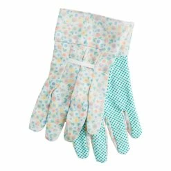 World Market Ditsy Daisy Fabric Gardening Gloves