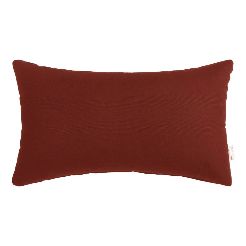World Market Sunbrella Terracotta Canvas Outdoor Lumbar Pillow 2 World Market Sunbrella Terracotta Canvas Outdoor Lumbar Pillow