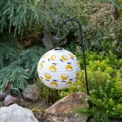 World Market Round Lemon Yellow Poppy Fabric Solar LED Lantern 7 World Market Round Lemon Yellow Poppy Fabric Solar LED Lantern -Outdoor Elegant Store unnamed file 3481