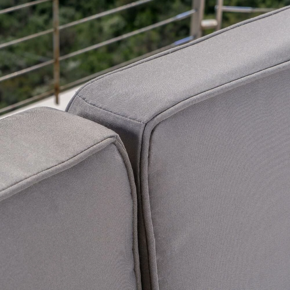 World Market Kono Khaki 5 Piece Outdoor Sectional Set with Coffee Table 7 World Market Kono Khaki 5 Piece Outdoor Sectional Set with Coffee Table - Image 5