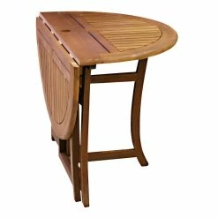 World Market Danner Round Eucalyptus Wood Folding Outdoor Dining Table -Outdoor Elegant Store unnamed file 362