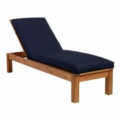 World Market Sunbrella Navy Canvas Outdoor Chaise Lounge Cushion -Outdoor Elegant Store unnamed file 370