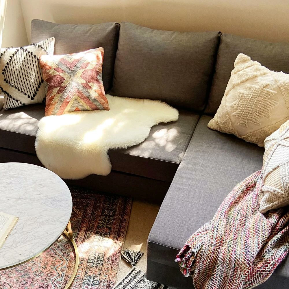 World Market Ivory Geometric Medallion Indoor Outdoor Throw Pillow 4 World Market Ivory Geometric Medallion Indoor Outdoor Throw Pillow - Image 2