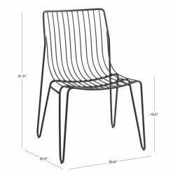 World Market Amara Black Metal Hairpin Outdoor Stacking Chair Set of 2 11 World Market Amara Black Metal Hairpin Outdoor Stacking Chair Set of 2 -Outdoor Elegant Store unnamed file 390