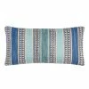 World Market Blue Woven Stripe Indoor Outdoor Lumbar Pillow -Outdoor Elegant Store unnamed file 401