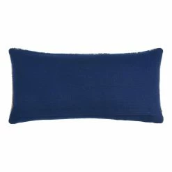World Market Blue Woven Stripe Indoor Outdoor Lumbar Pillow -Outdoor Elegant Store unnamed file 403