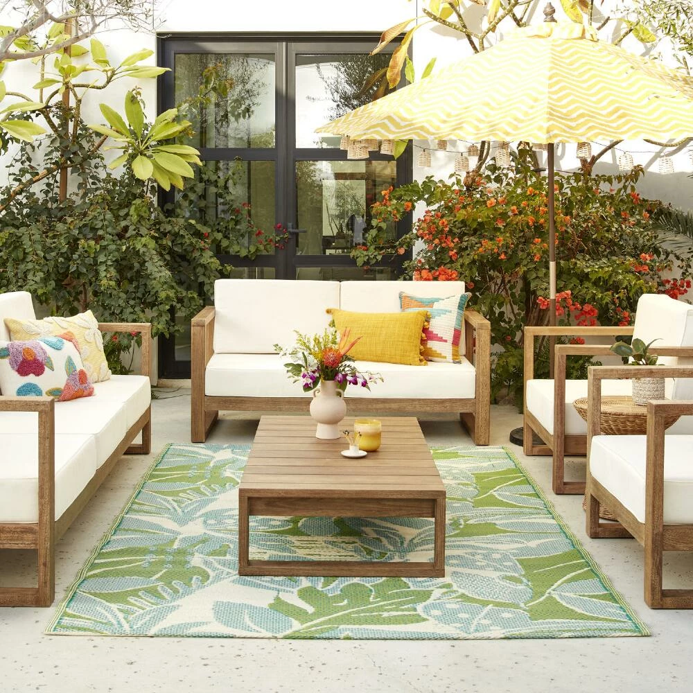 World Market Segovia Eucalyptus Outdoor Coffee Table 4 World Market Segovia Eucalyptus Outdoor Coffee Table - Image 2