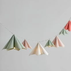 World Market Origami Flowers LED 10 Bulb Battery Operated String Lights -Outdoor Elegant Store unnamed file 443