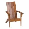 World Market Modern Slatted Wood Adirondack Chair