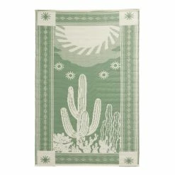 World Market Green Cactus Reversible Indoor Outdoor Rio Floor Mat -Outdoor Elegant Store unnamed file 489